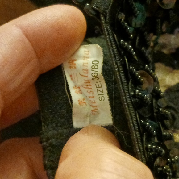 MEISHULANNA LEOPARD DESIGN DRESS, SIZE 36/80, SEQUINS - Picture 3 of 3